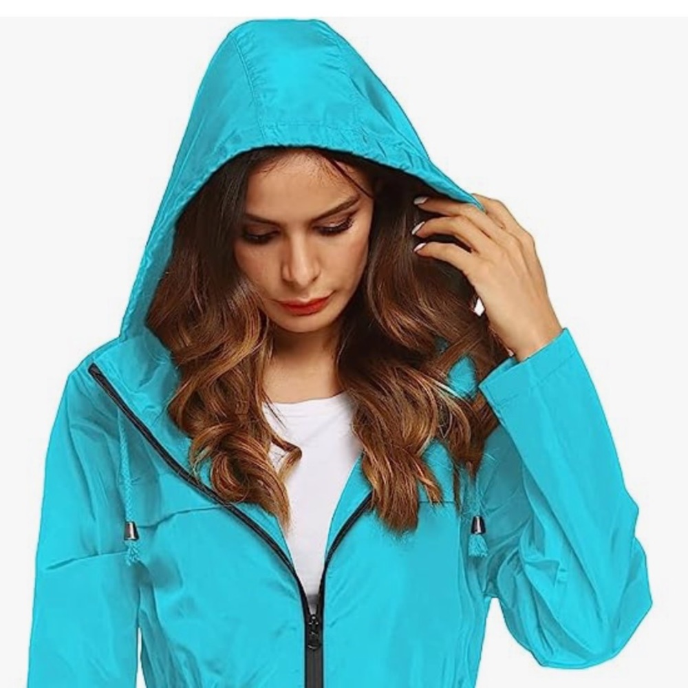 Packable Waterproof Lightweight Active Hooded Rai… - image 1